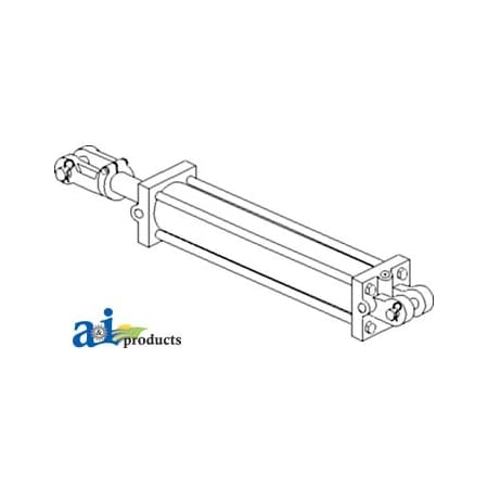 A & I Products Cross Dbl Acting Cylinder 4.4" x4.4" x22.9" A-208DB